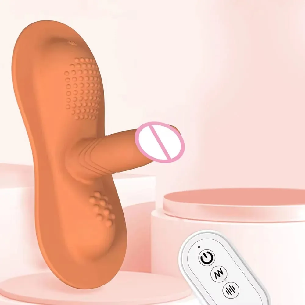 Dildo Penggetar Duduk dan Tunggang Besar dengan 10 Mod Bergetar Kawalan Jauh Kelentit Dubur G Spot Perangsang Mainan Seks Dewasa untuk Wanita Lelaki — image 2