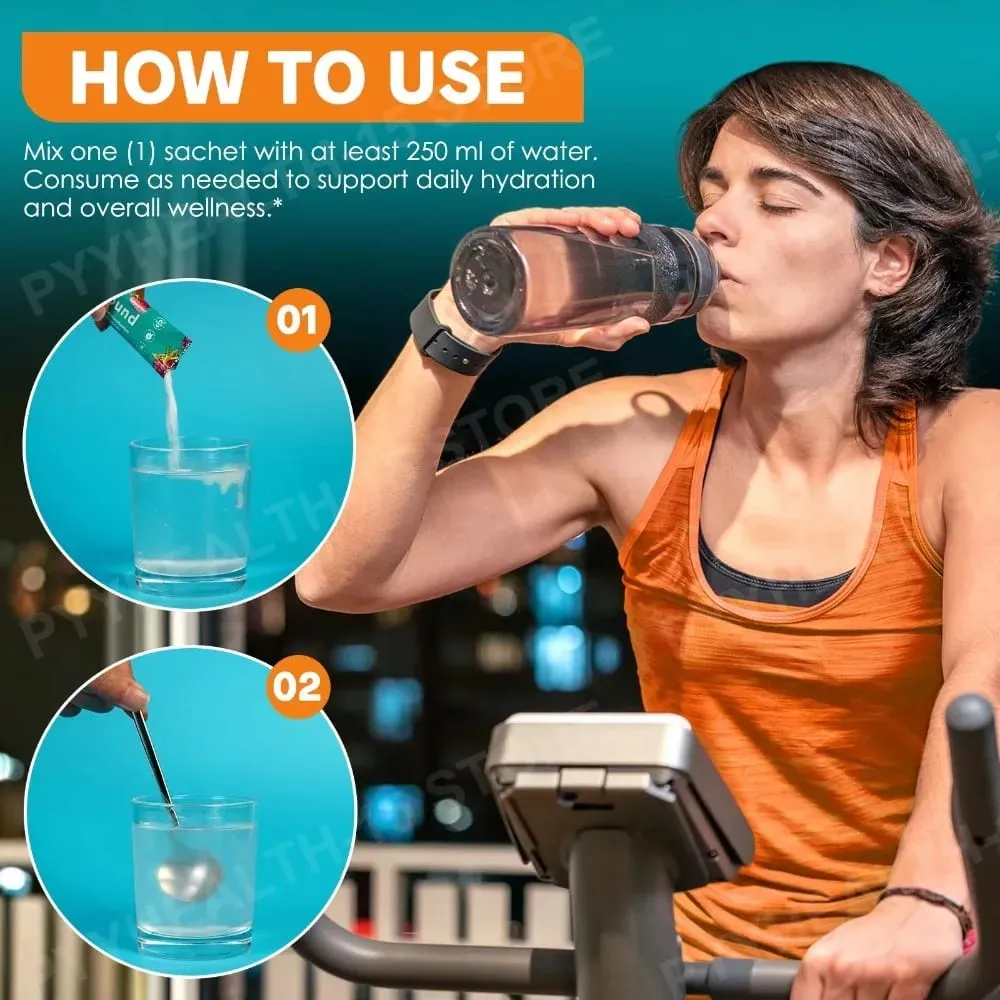 Hatmanlabs Rebound 100 Electrolyte Mix Pulver Sockerfri med Kalium Magnesium Zink Stöder muskelkomfort 30 paket — image 6