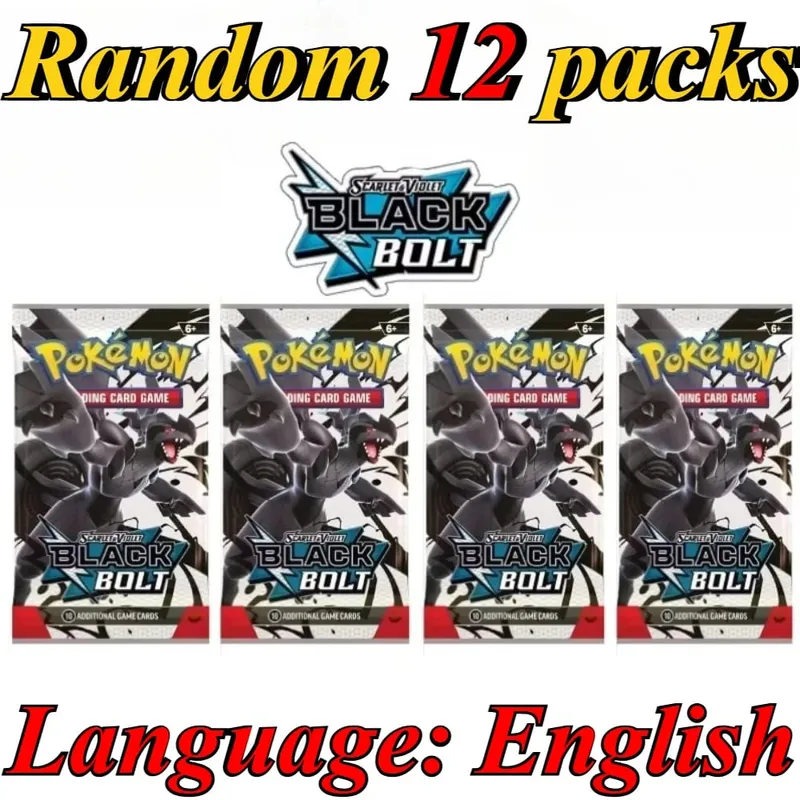 10 pacchetti di carte Pokémon Stelle luminose 151 evoluzioni prismatiche PALDEAN FATES Regalo di carte di transazione di battaglia di rinforzo inglese — image 8