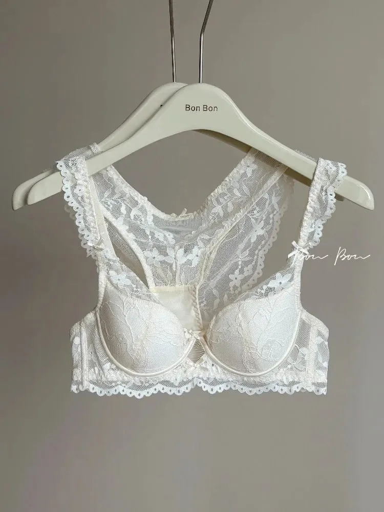Sexy Spitzen-Push-up-BH für einen größeren Look, Minimizer, schlankmachender Bügel, Unterstützung, seitliches Fett, kein Durchhängen, Stahlring, Übergröße — image 5