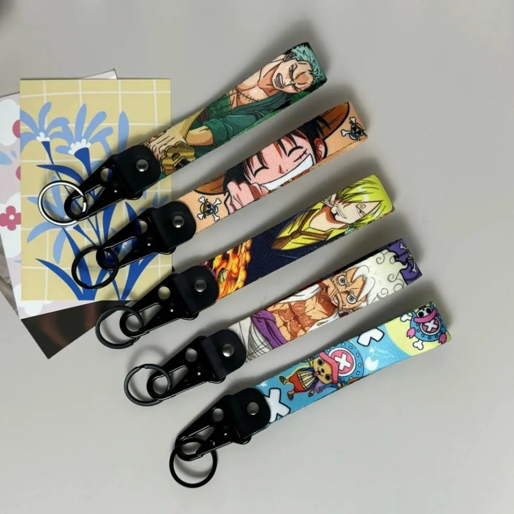 One Piece Cool Eagle Beak Keychain Lanyard Anime Manga Series Badge Holder USB Pendant Portable Key Lanyard Accessories — image 1