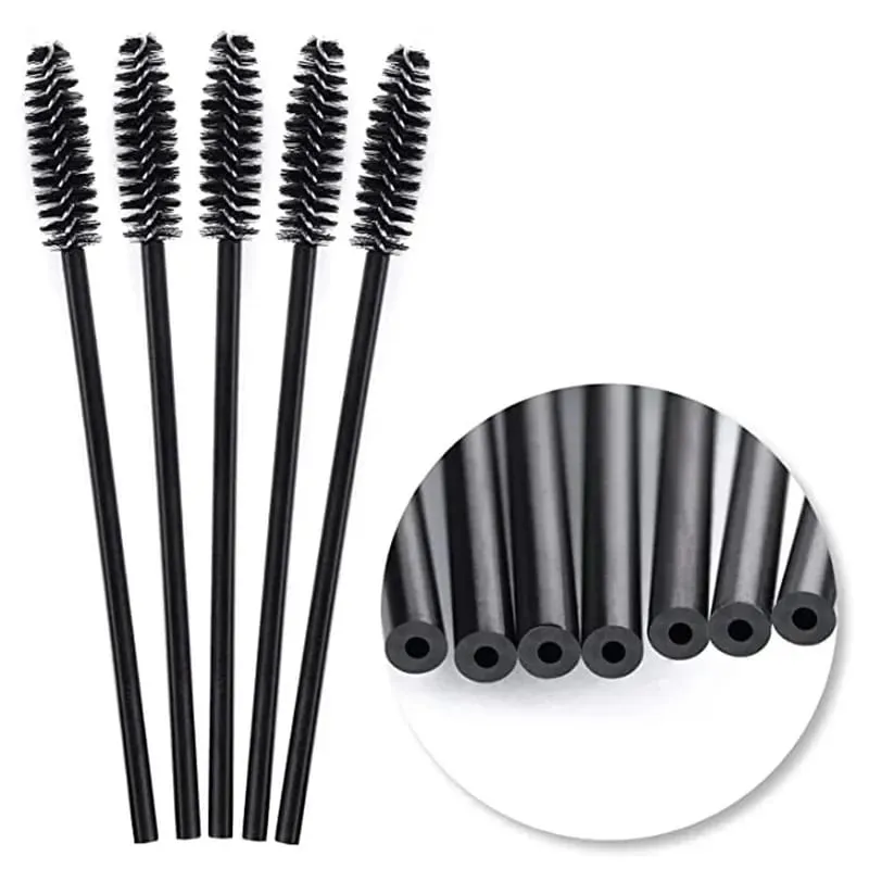 50/1000 Viên Dùng Một Lần Mi Bàn Chải Lông Mi Nối Dài Dụng Cụ Chải Lông Mày Mascara Hoa Dây Applicator Spoolers Dụng Cụ Trang Điểm — image 3