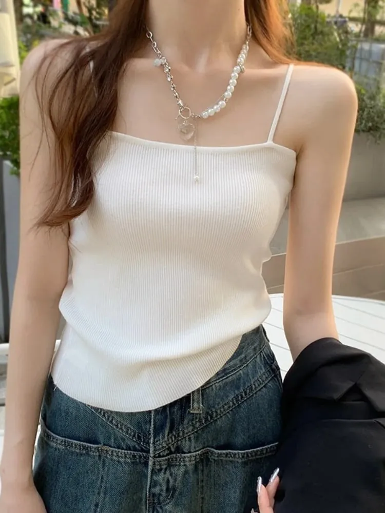 Backless Strap Tank Top Casual Women Halter Crop Tops Summer Sleeveless Camis Slim Solid Short Female Tube Cropped Vest 2026 — image 2