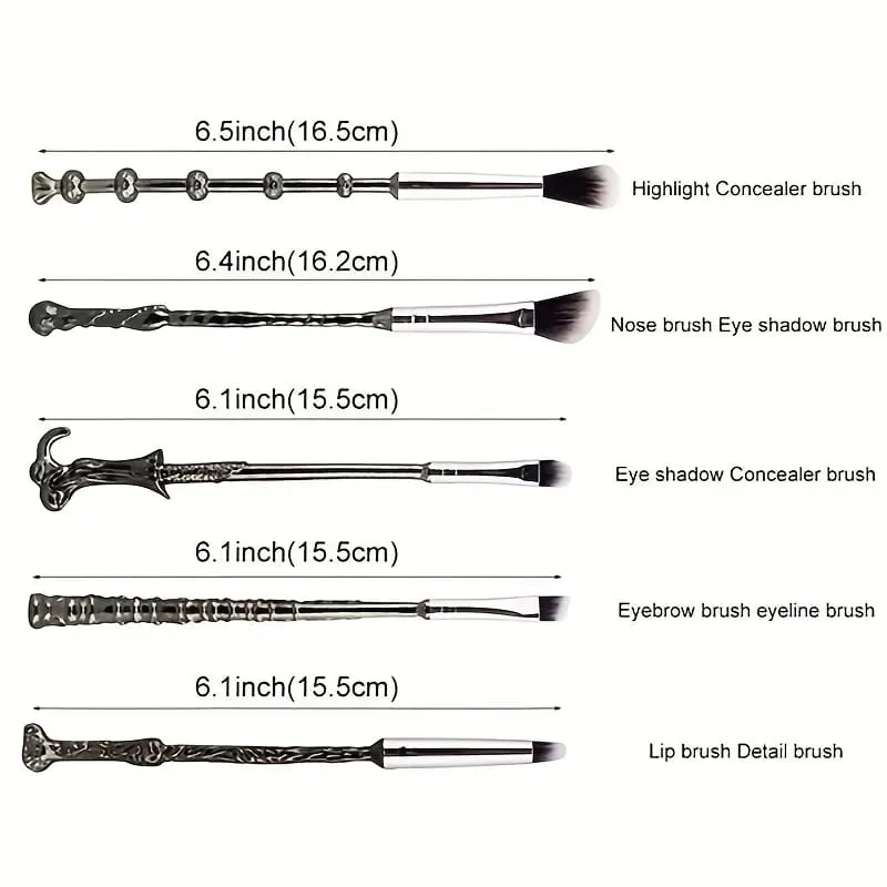 5-teiliges Zauberstab-Pinsel-Set, 5-teiliges Make-up-Pinsel-Set für Frauen — image 3