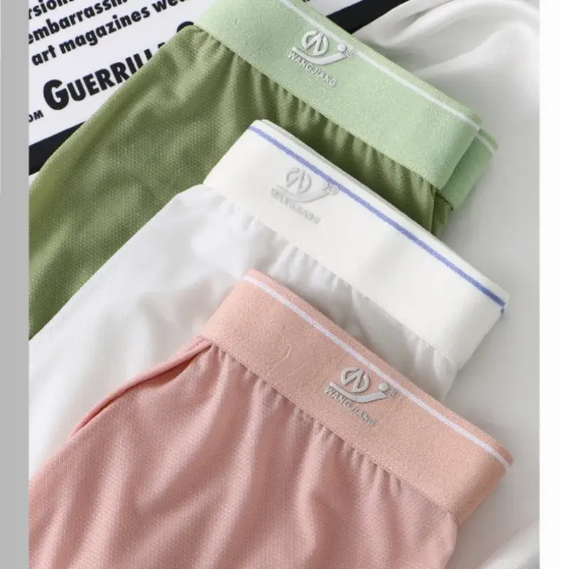 1 PCS 얼음 실크 공간 캡슐 속옷 남자 구획 솔리드 여름 통기성 울트라 얇은 복서 반바지 Transparentes Hombre — image 5