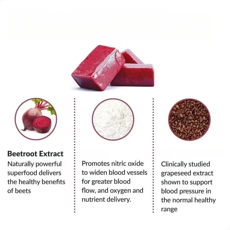 Gummie z červené řepy s vitamíny B CoQ10 Extrakt z hroznových jader Rostlinné měkké žvýkačky Denní energetický doplněk — image 2