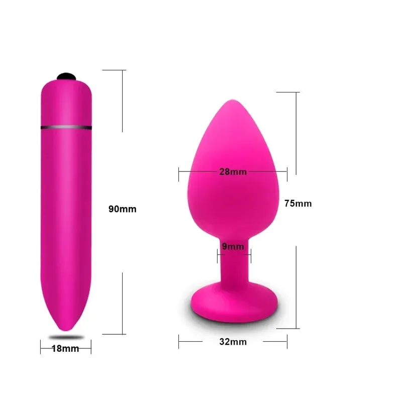 Anal Spielzeug Weiche Silikon Anal Plug Mini Bullet Vibrator Butt Plug Männer Frauen Homosexuell Paare Anal Prostata Stimulator Sex Spielzeug für Erwachsene — image 20