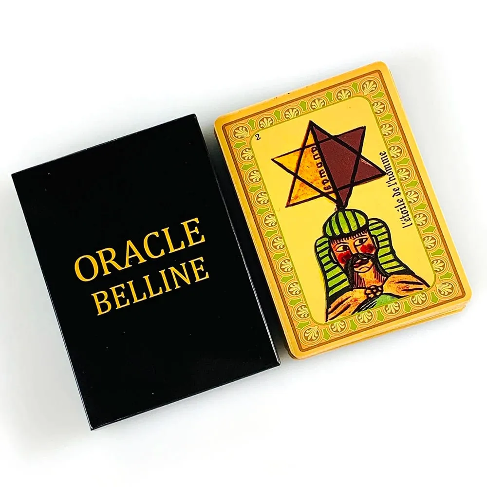 Cartes Oracle Belline Version française Cartes Oracle de divination de fortune Cartes de lecture psychique mystérieuse Jeu pour instruction papier — image 2