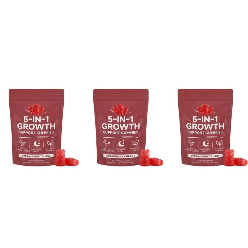 Gummies nutritionnelles avec vitamine K2 D3 Calcium et magnésium pour la santé des os et la relaxation Soutien au bien-être du sommeil Adultes 60 Gummies — image 9