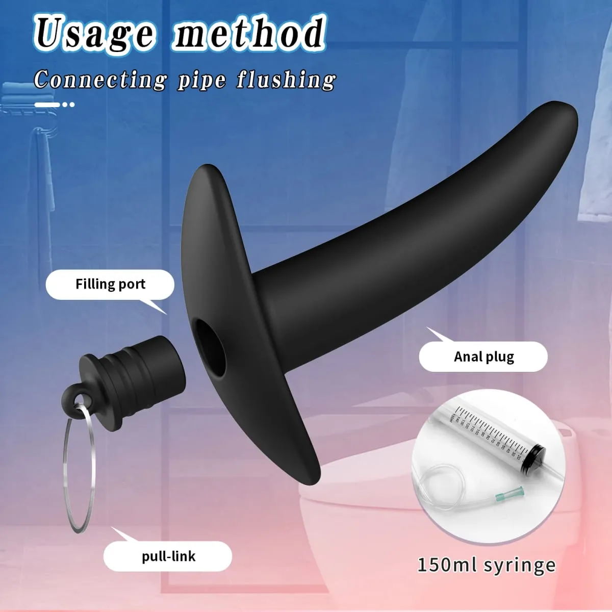 Speculum cavo Sbirciare Perline Anali Butt Plug con Tappo Espansore Tunnel Clistere Ano Dilatazione Giocattoli Adulti Del Sesso per Le Donne Uomini Gay — image 2