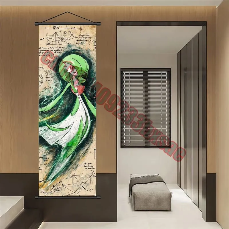 Poster Pokemon Cetakan Anime Dinding Karya Seni Gengar Gambar Lukisan Charizard Kanvas Skrol Gantung Pikachu Hiasan Bilik Rumah — image 15
