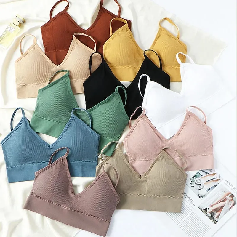 ไร้สายบางผู้หญิง Push Up Bra ชุด PLUS ขนาดกีฬา Halter Vest ภาษาฝรั่งเศสคำสามเหลี่ยมถ้วย Bras สำหรับชุดชั้นในสตรี — image 6