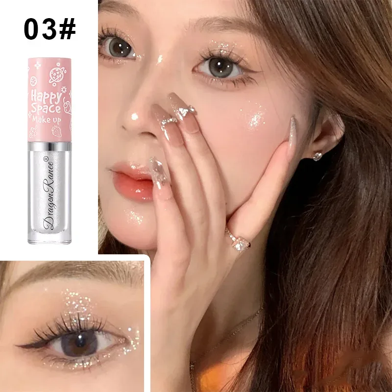 Pearlescent Glitter Liquid Eyeshadow Long Lasting Makeup Shiny Eye Shadow Eyeliner Silkworm Pen Brighten Cosmetics Highlighter