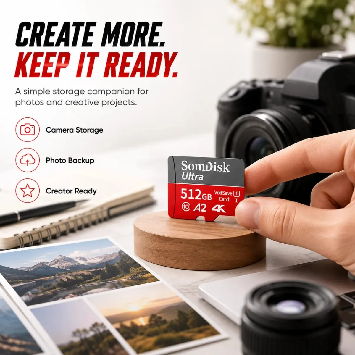 การ์ด Micro SD/TF ขนาด 128GB การ์ดความจุขนาดใหญ่ Class10 สูงถึง 100MB/s การ์ดเก็บข้อมูลกันน้ำใช้สำหรับกล้อง/เครื่องบันทึกการขับขี่ — image 4