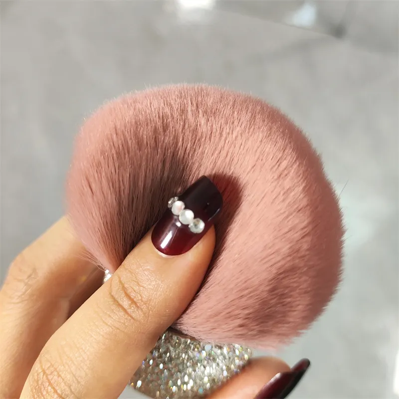 Diamond Handle Makeup Brush Professional Loose Powder Brush Blush Brushes Mushroom Head Foundation Blush Soft Hair Brush Tool — image 4