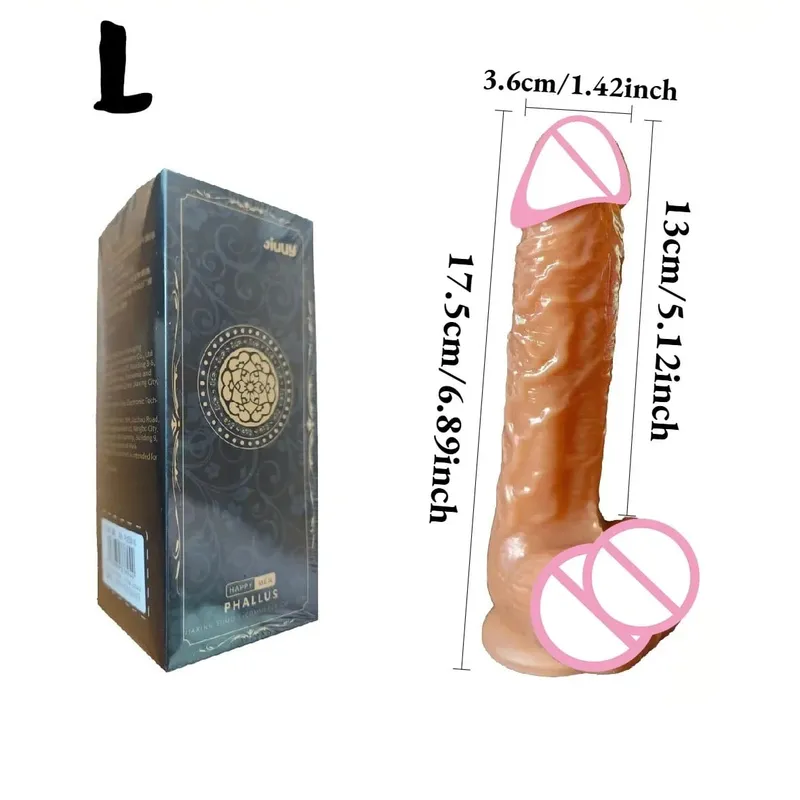 Realistic Dildo with Suction Cup Waterproof Silicone Penis G-Spot Vagina Stimulator Female Masturbator Anal 18+ Adult Sex Toys
