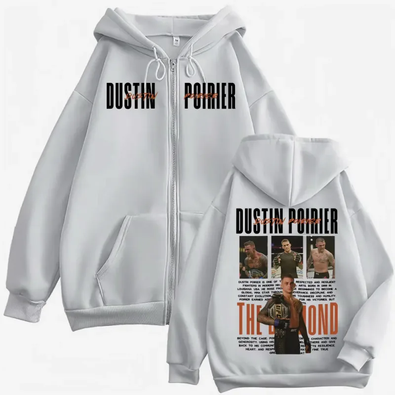 Limited DUSTIN POIRIER THE DIAMOND Zipper Hoodies Men Women Fashion Violence Aesthetic Sweatshirts Coats Casual Zip Up Pullovers — image 5