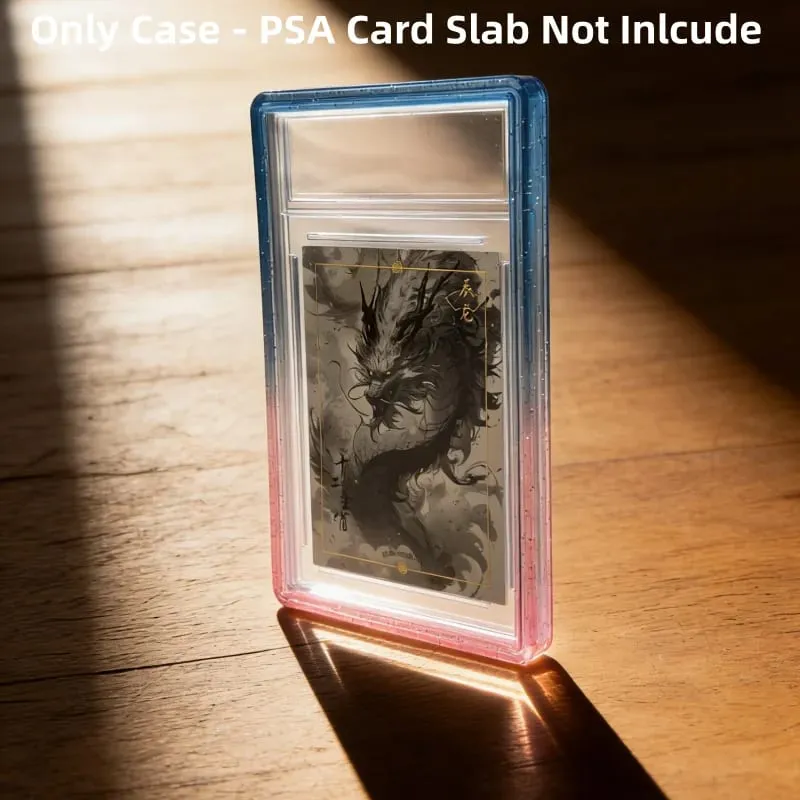 Glitzernde TPU-Slab-Stoßstangenschutzhülle mit schützender Haut und transparenter Rückseite für PSA 35PT-Sammelkarten — image 23