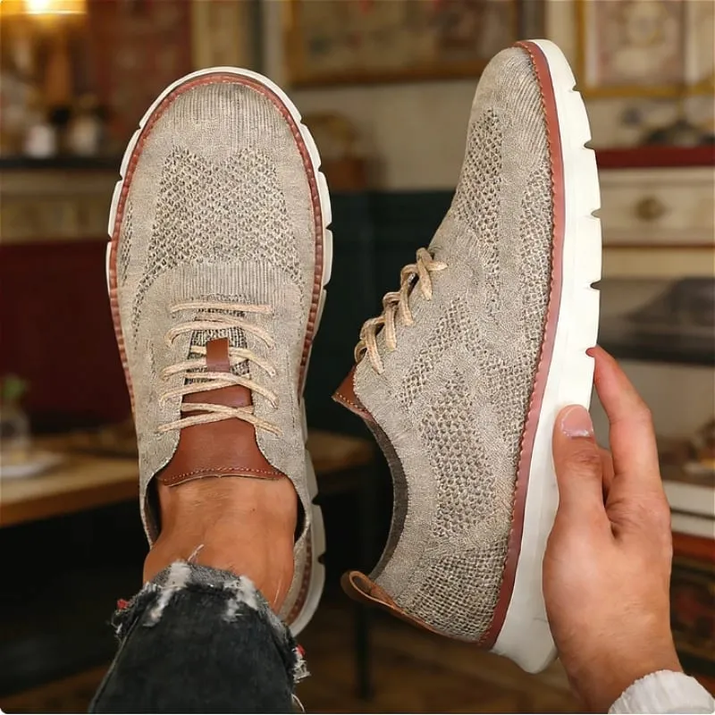 Scarpe da ginnastica causali da uomo all'aperto Leggere e traspiranti Mesh Morbide scarpe da passeggio vendute Comode scarpe alla moda ammortizzanti per uomo — image 3