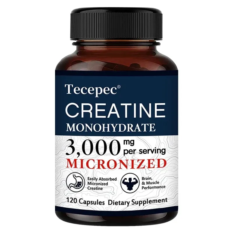 Creatine Monohydrate 3000 mg Capsules Supports Pre-Workout and Healthy Muscles Focus & Memory Easy to Absorb Easy to Swallow — image 9