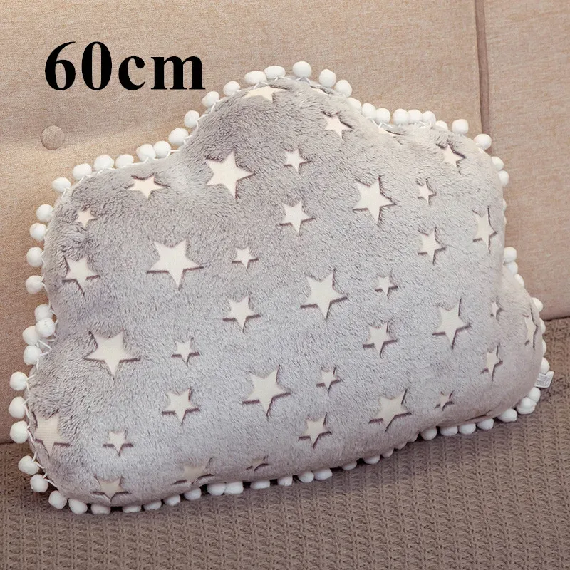 Ins pelúcia céu série luminosa nuvem lua estrela travesseiro macio almofada kawaii brinquedos de pelúcia para crianças bebê crianças brinquedo presente da menina — image 12