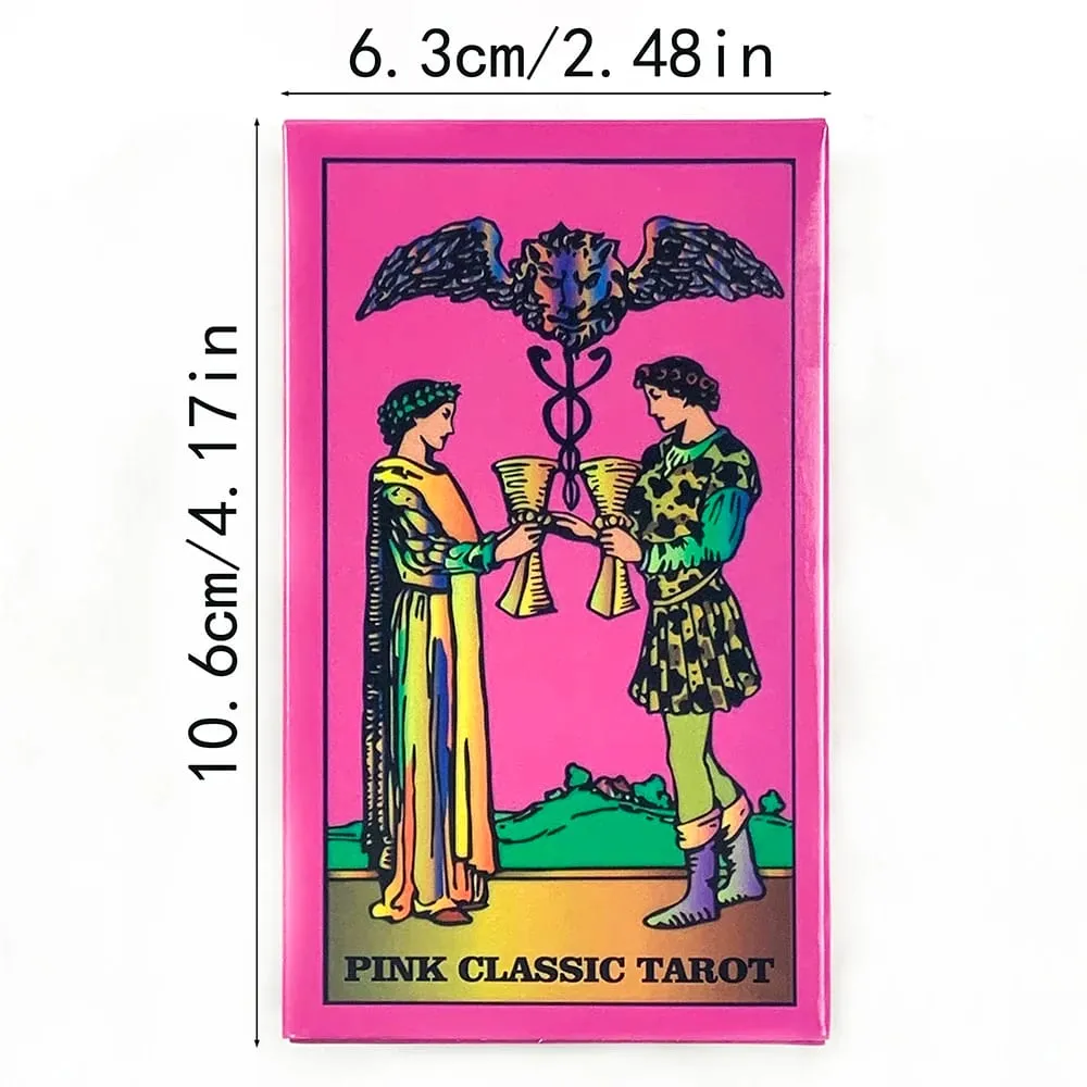 Pink Classic Tarot Deck Board Game Popular Divination Oracle Card Game Psychology Fortune Telling Cards for Tarot Beginners — image 6