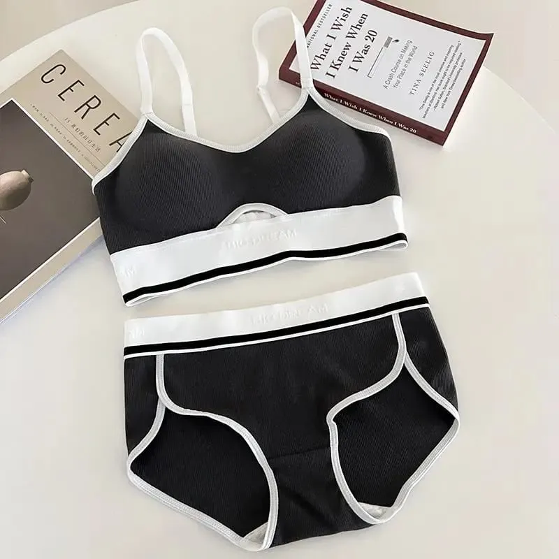 Nahtlose Sport-Bralette für Teenager, kabellos, Anti-Sagging, dünne Körbchen, kleine Bruststütze, Racerback, leichtes BH-Set, Dessous — image 17