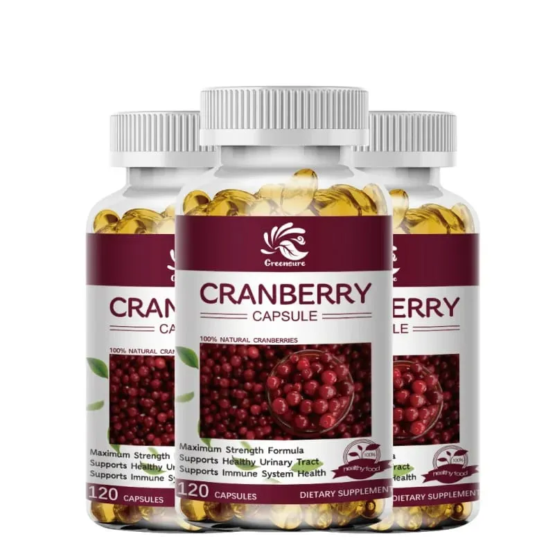 Cranberry Juice Extract - Most Effective Cranberry Pills for Women Cranberry Supplement - 60/120 Capsules