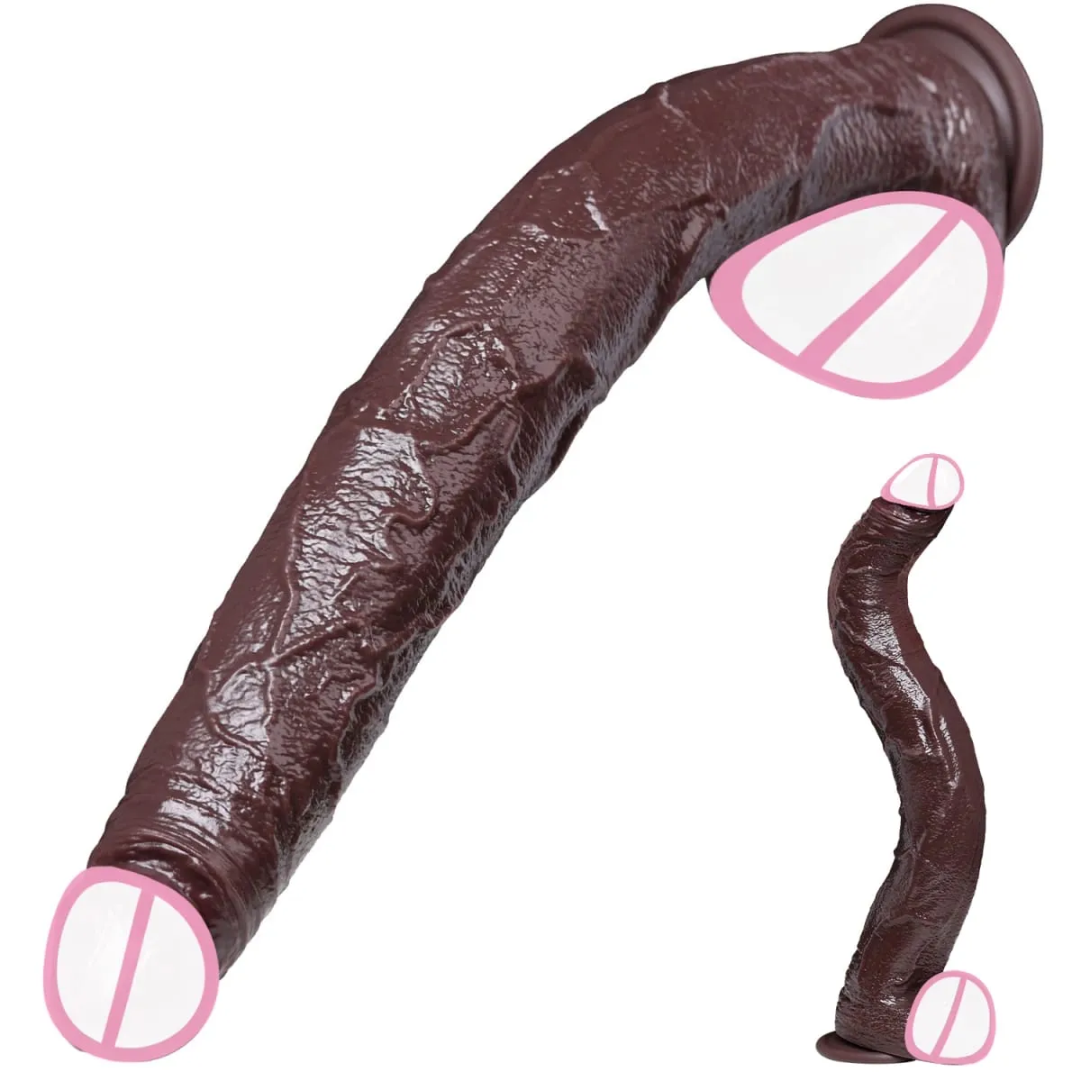 ealistic Langer Dildo Schwarzer Analplug mit Saugnapf Langer Penis Butt Plug Sexspielzeug für Männer Frauen Phallus Anal Dilator Stimulatio — image 1