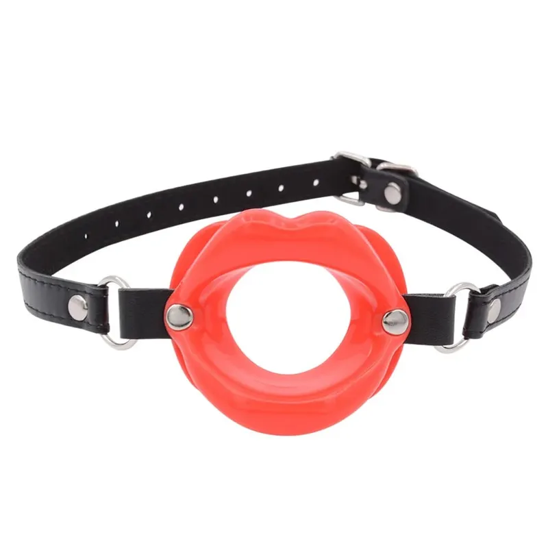 Anello per labbra in silicone per fissaggio orale Anello in silicone O-Ring Bocca aperta Gag per coppie Giocattoli sessuali BDSM Bondage Restraint Forma labbra 18+ — image 3