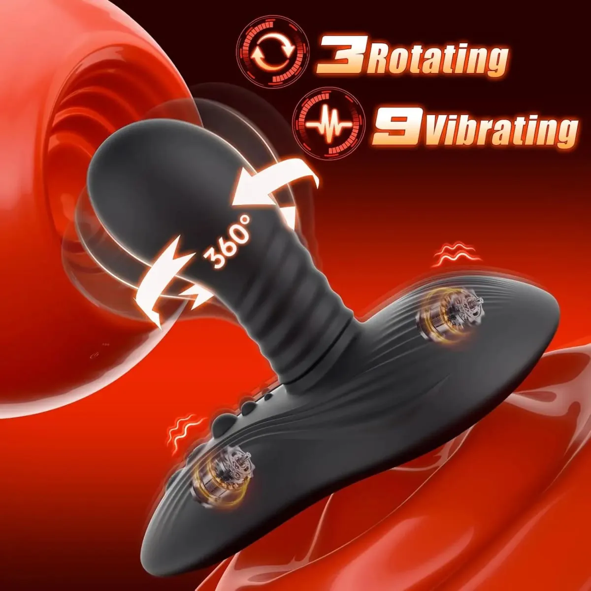 Oturmak ve Binmek Dönen Titreşimli Yapay Penis Vibratör Uzaktan Kumanda G Noktası Stimülatörü prostat masaj aleti Yetişkin Seks Oyuncakları Kadın Erkek için — image 2