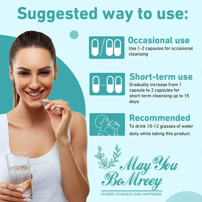 ทำความสะอาดลำไส้และลำไส้ & ดีท็อกซ์สำหรับการลดน้ำหนัก-15 วัน Quick Cleanser - อาหารเสริมแคปซูลเพื่อล้างสารพิษและเพิ่มพลังงานสำหรับผู้ใหญ่ — image 6