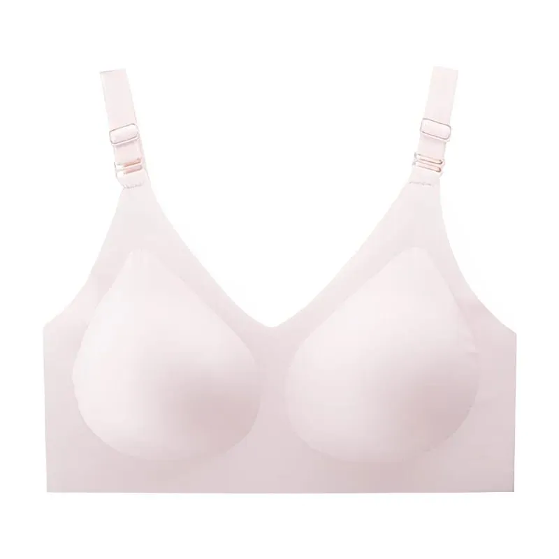 Reggiseni senza cuciture da donna, stile sottile, morbido, reggiseno per allattamento, biancheria intima, confortevole, raccolta di supporto, taglie forti — image 5