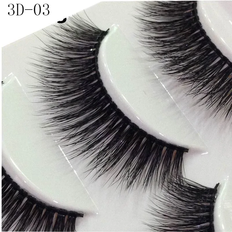 5Pairs 3D Handmade Fake Eyelashes Natural Long Thick Daily Makeup Thick Cross Eyelashes Eye Lashes — image 15