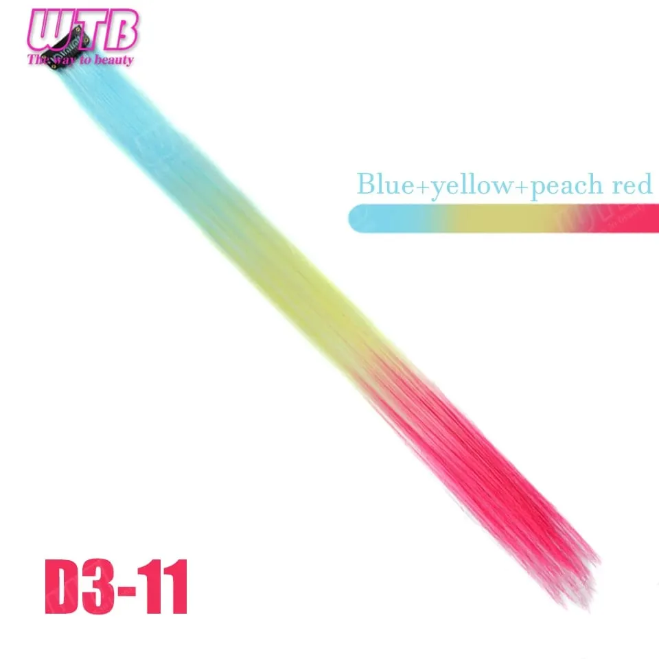 WTB ต่อผมสังเคราะห์สี BB คลิปต่อผมไล่ระดับสีสไตล์ไล่ระดับสีเหมาะสำหรับการสวมใส่ในชีวิตประจำวันของผู้หญิงและวันหยุด — image 16