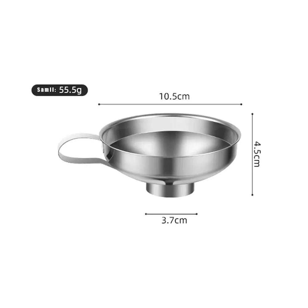 Entonnoir de cuisine en acier inoxydable de qualité supérieure, conception à grande bouche pour la mise en conserve de confiture, d'huile et de liquide, à usage domestique