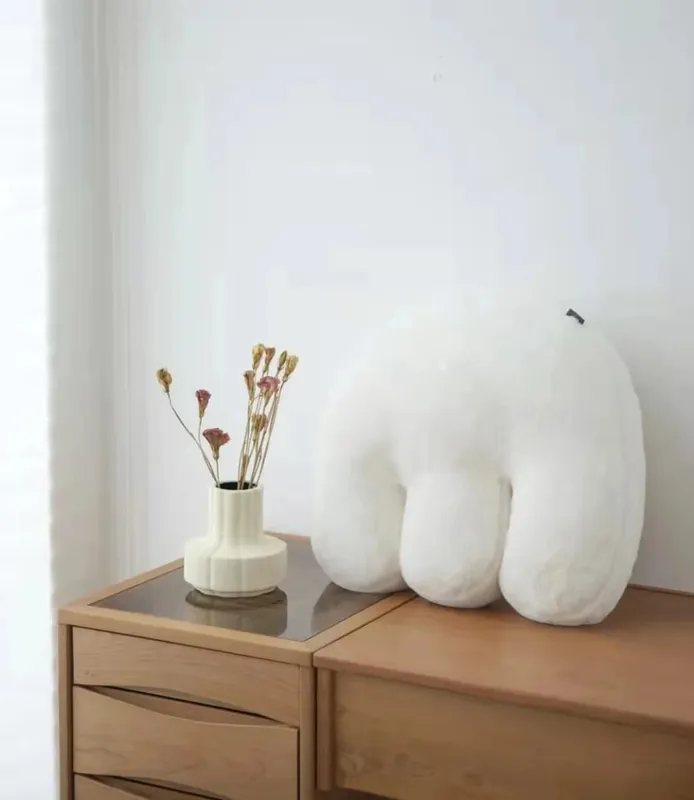 85 ซม.Nordic Home Decor เบาะสีขาวหมอน Plush Soft สำหรับเก้าอี้โซฟาที่นั่ง Love Shape Letter หมอนอิง Decoractive Props ของขวัญ — image 6