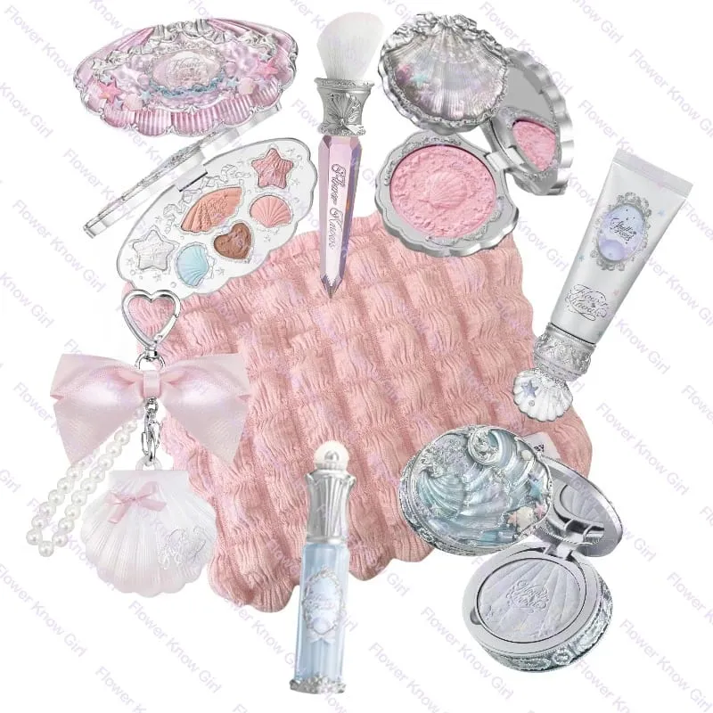Flower Knows Shell's Jewel Collection Kit per il trucco Palette viso professionale completa, Blush, Ombretto, Crema per labbra, Illuminante, Set di balsami — image 2