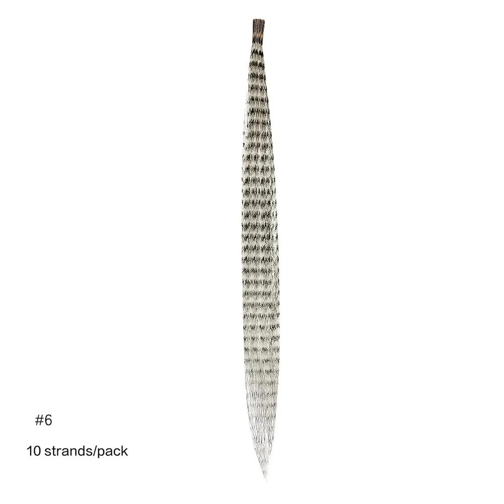 Extensions de cheveux synthétiques colorées I Tip, 10 racines/paquet, postiche 16 pouces, accessoires capillaires pour femmes et filles, utilisation quotidienne en fête — image 13