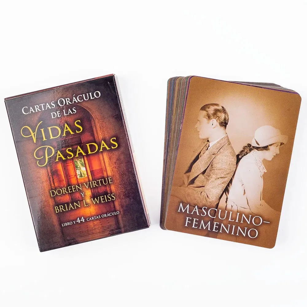 Kiếp trước Oracle Cards A 44 Tarot Phiên bản tiếng Tây Ban Nha Phiên bản bói toán Bộ bài bói toán Borad Chơi trò chơi 10.3*7.4cm — image 4