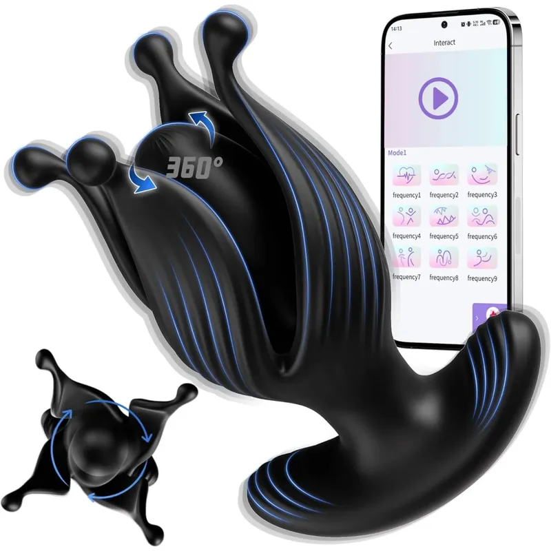 Ferngesteuerter, stoßender Analplug-Vibrator, vibrierender Butt-Plug, männlicher Prostata-Massagegerät, Buttplug, Erwachsene Waren, Sexspielzeug für Männer