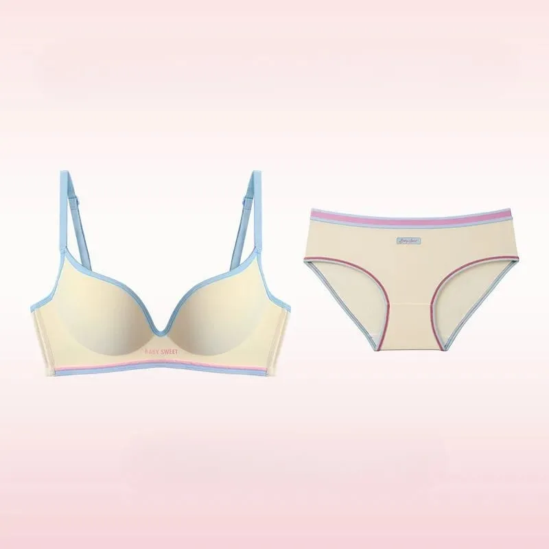 Seamless Underwear Girls Close Small Breasts Without Underwire Comfort Girls Close Breast Bra Show Large Japanese Sweet Suit — image 11