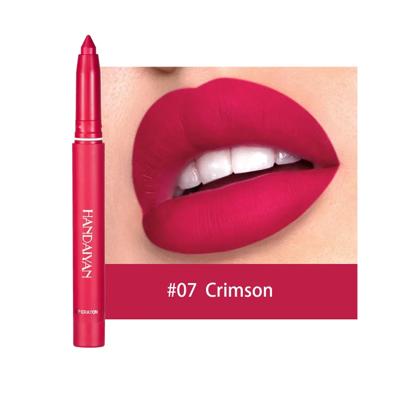 Waterproof Cherry Red Matte Lipstick Sexy Lipliner Pencil Plumping Stain Natural Nude Pink Lip Liner Outline Lips Contour Makeup — image 9