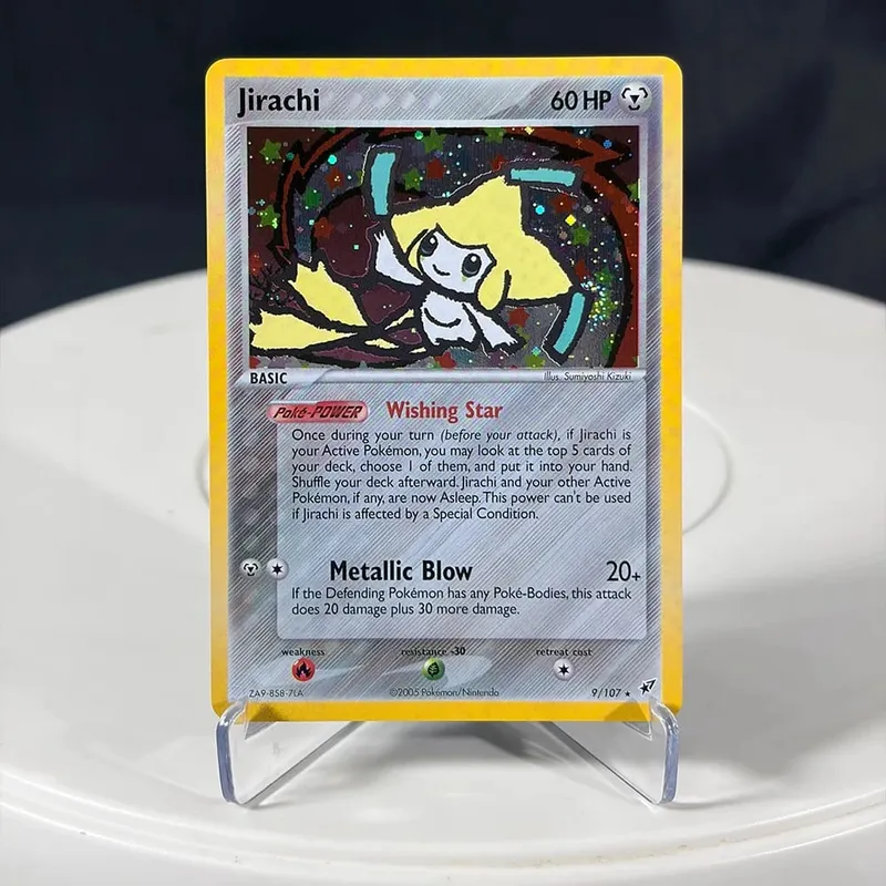 Karty proxy Seria EX Rayquaza Złota gwiazda Charizard Gengar Pikachu Hobby Hobby Kolekcje Kolekcja gier Karty Anime — image 5