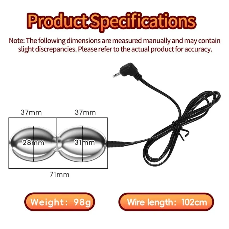 SM Elektrische Schock Doppel Kugeln Anal Butt Plug Prostata Massager E-stim Sex Spielzeug Für Männer Homosexuell Frauen Vagina stimulation Ass Dilatator — image 5