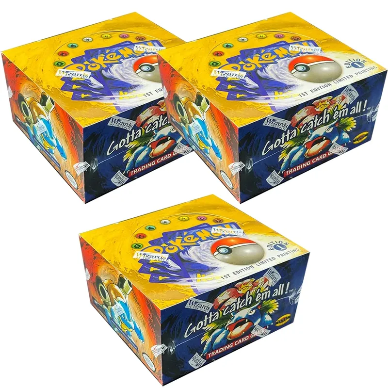 Pacote inteiro pkm 1ª edição booster ptcg cartões proxy para conjunto base pacote charizard blastoise venusaur tcg cartões 11 unidades/pacote brinquedo — image 11