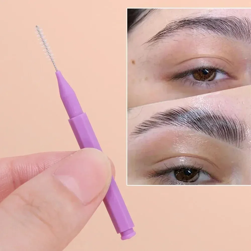 แบบพกพา Mini Disposable Eyebrow แปรง 10/50PS Eyelash Brow ยกแปรง Applicators Lash หวีเครื่องมือแต่งหน้าความงาม — image 3