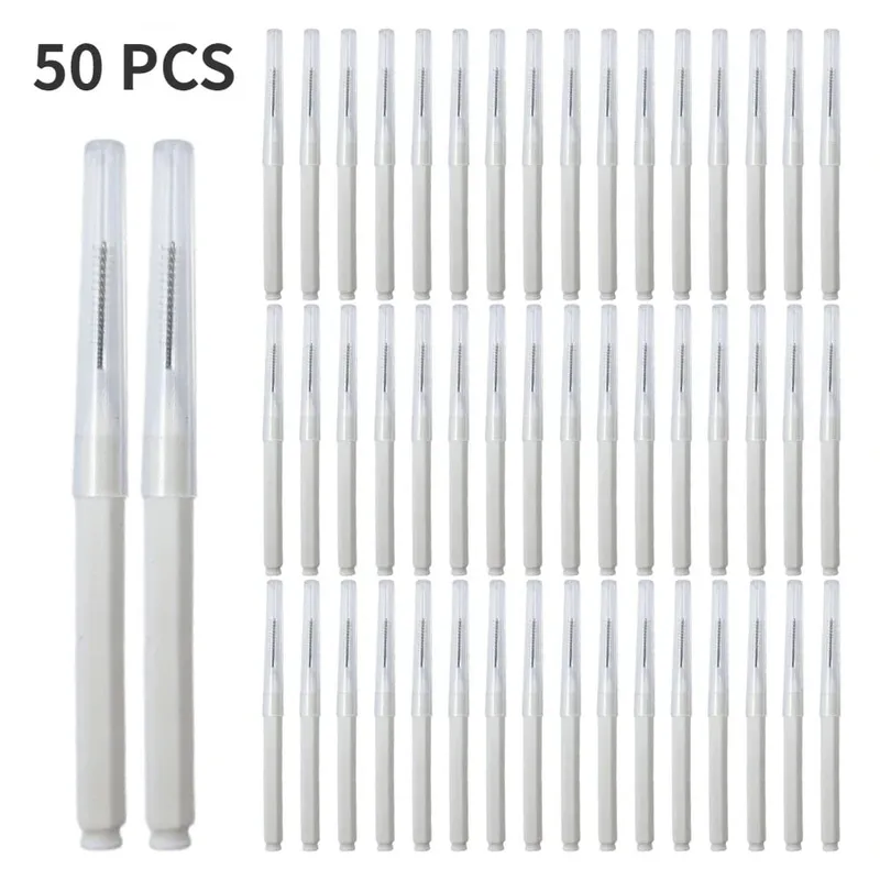 20/50PS Tragbare Mini Augenbraue Pinsel Einweg Wimpern Stirn Heben Pinsel Applikatoren Lash Verlängerung Kamm Schönheit Make-Up-Tools — image 13