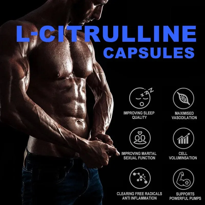Kapsul L-citrulline Premium dengan Gelatin Citrulline Potensi Tinggi Mendukung Kesehatan Kapal Meningkatkan Latihan Mempercepat Perbaikan Otot — image 3