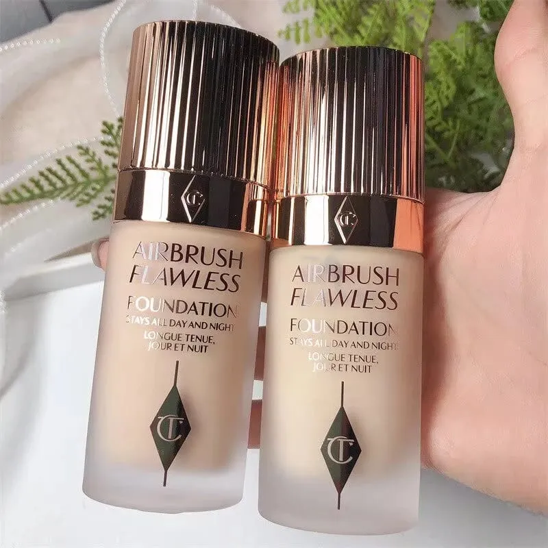 Charlotte Tilbury Concealer Foundation Kontur Cecair Licin Meningkatkan Kontur Wajah Mekap Gebu Mekap Tahan Lama Dengan Kotak — image 2